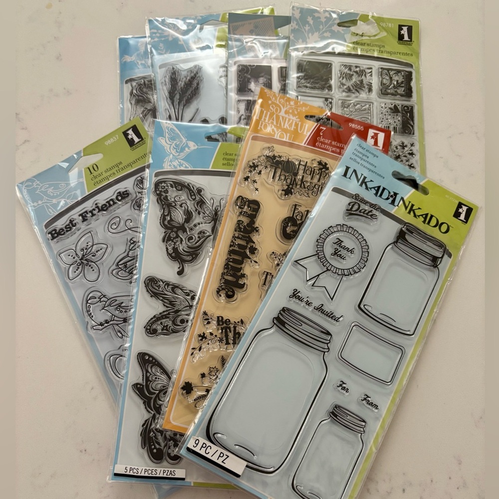 Inkadinkado Lot Clear Stamp Sets - Mixed Collection